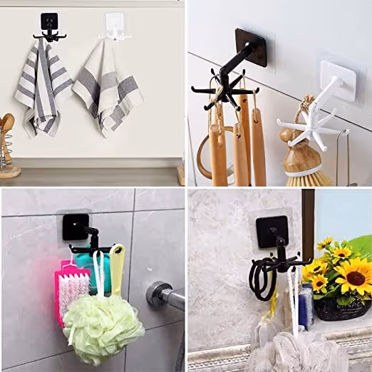 No hole punching storage swivel hook